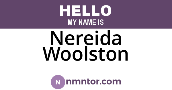 Nereida Woolston