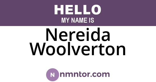 Nereida Woolverton