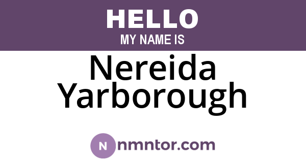 Nereida Yarborough