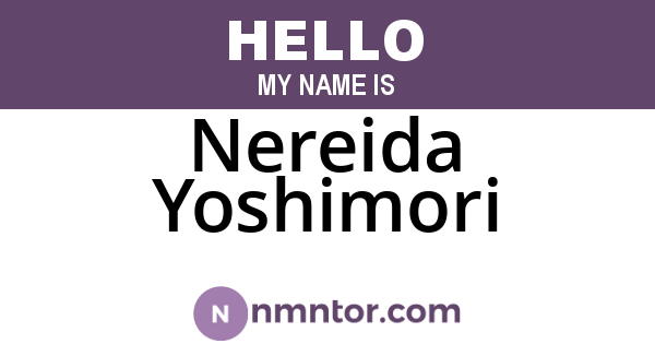 Nereida Yoshimori