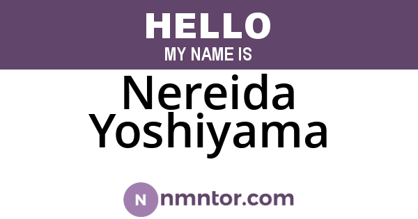 Nereida Yoshiyama