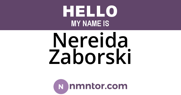 Nereida Zaborski