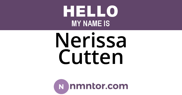Nerissa Cutten