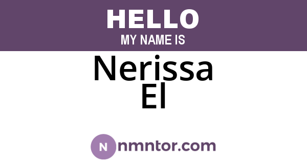 Nerissa El