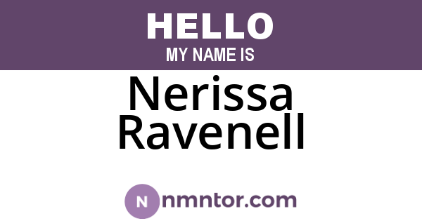 Nerissa Ravenell