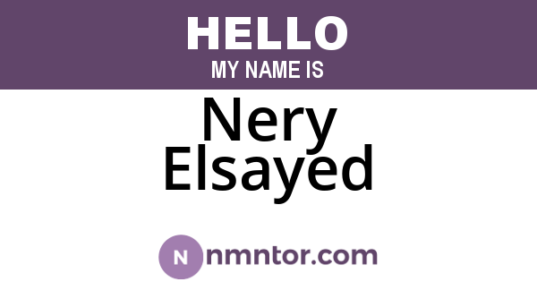 Nery Elsayed
