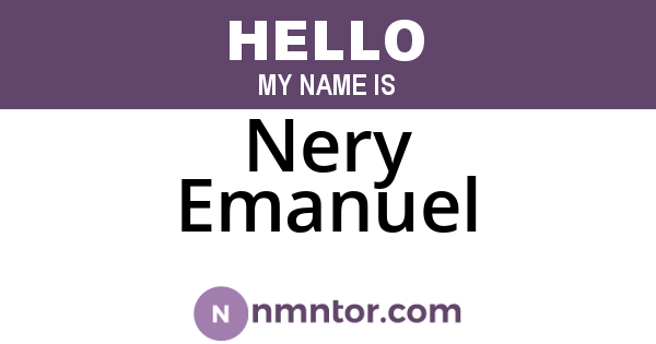 Nery Emanuel