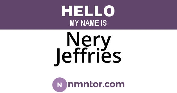 Nery Jeffries