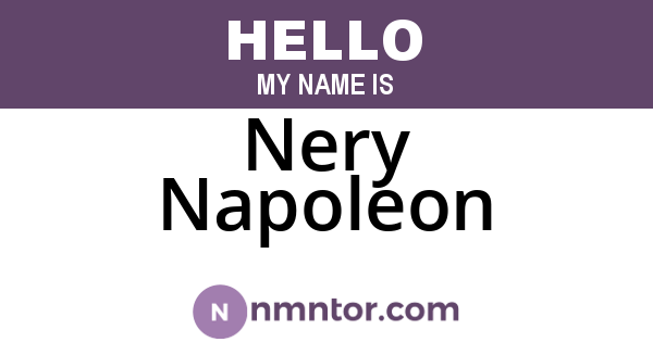 Nery Napoleon