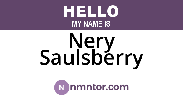 Nery Saulsberry