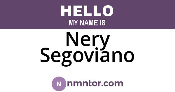 Nery Segoviano