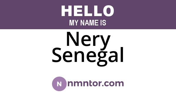 Nery Senegal
