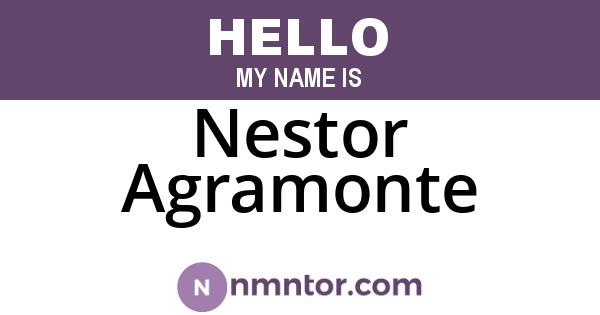 Nestor Agramonte