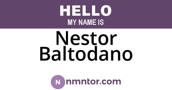 Nestor Baltodano