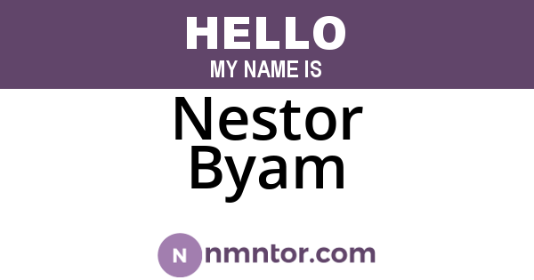 Nestor Byam