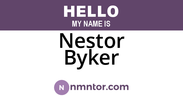 Nestor Byker