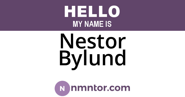 Nestor Bylund