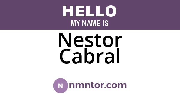 Nestor Cabral