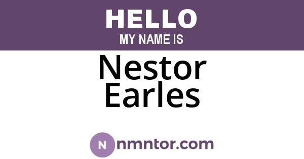 Nestor Earles