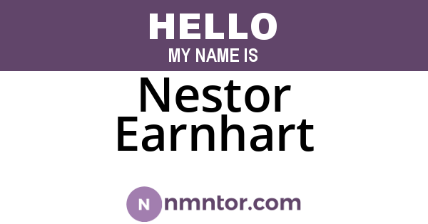 Nestor Earnhart