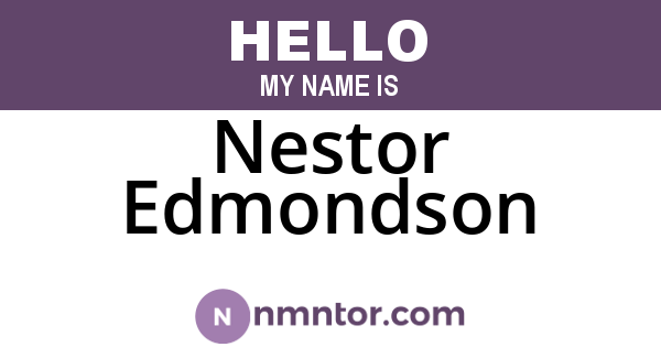 Nestor Edmondson