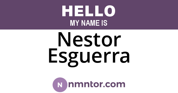 Nestor Esguerra