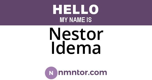 Nestor Idema