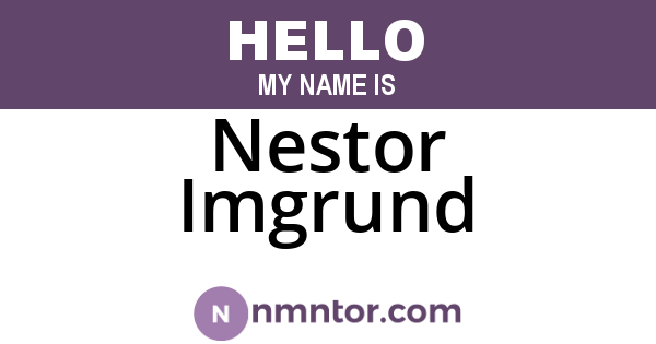 Nestor Imgrund