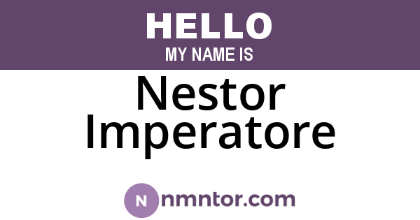 Nestor Imperatore