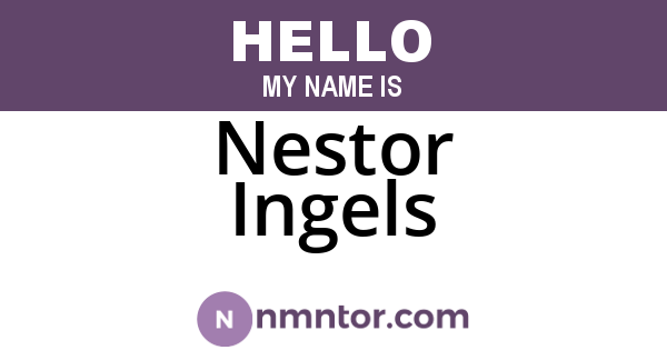 Nestor Ingels