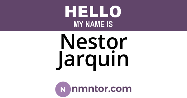 Nestor Jarquin