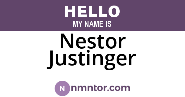 Nestor Justinger