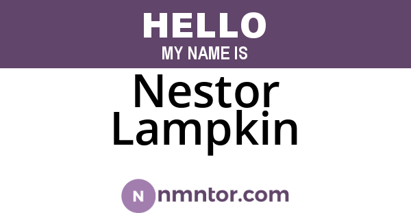 Nestor Lampkin