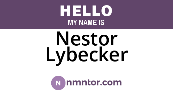 Nestor Lybecker