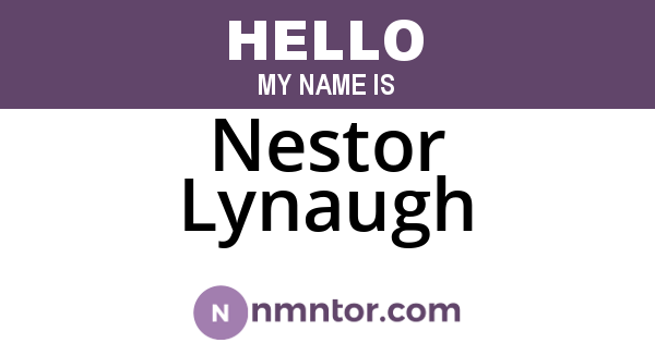 Nestor Lynaugh