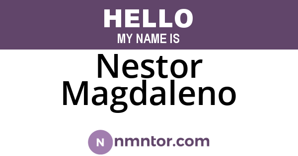 Nestor Magdaleno