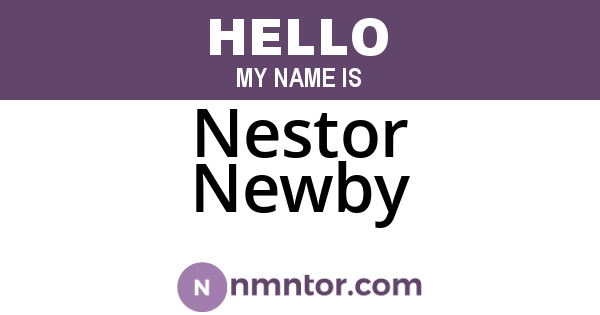 Nestor Newby
