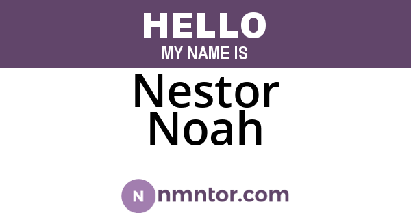 Nestor Noah