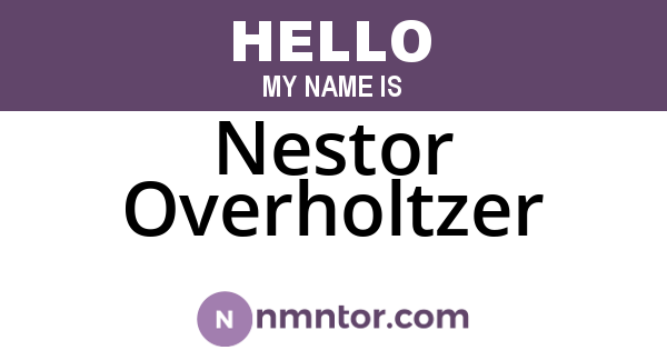Nestor Overholtzer