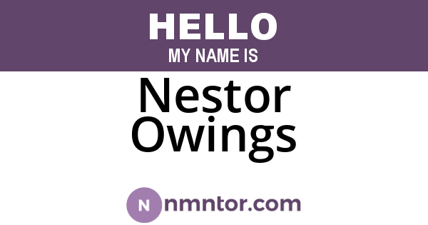 Nestor Owings