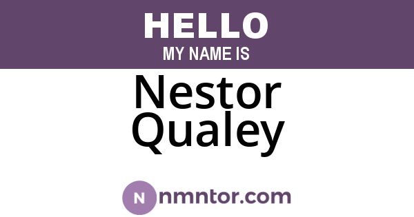 Nestor Qualey