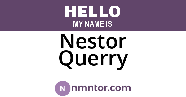 Nestor Querry