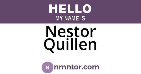 Nestor Quillen