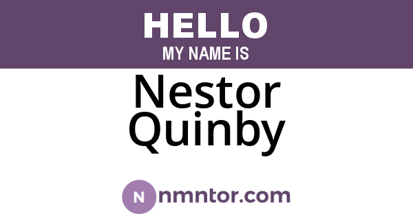 Nestor Quinby