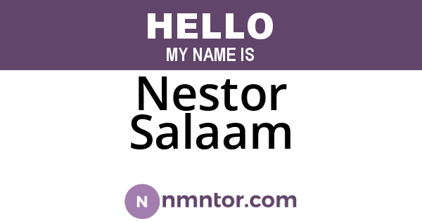 Nestor Salaam