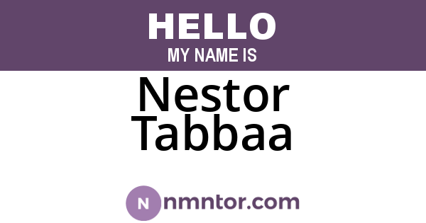 Nestor Tabbaa