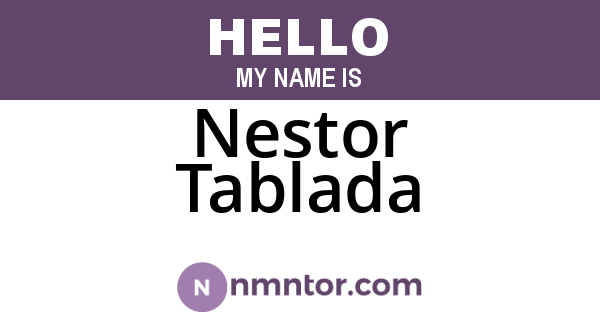 Nestor Tablada