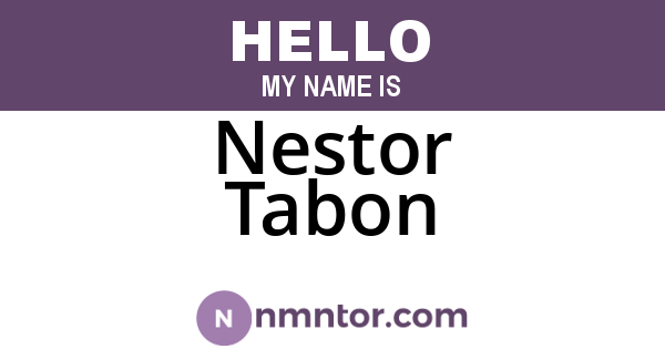 Nestor Tabon
