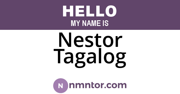 Nestor Tagalog