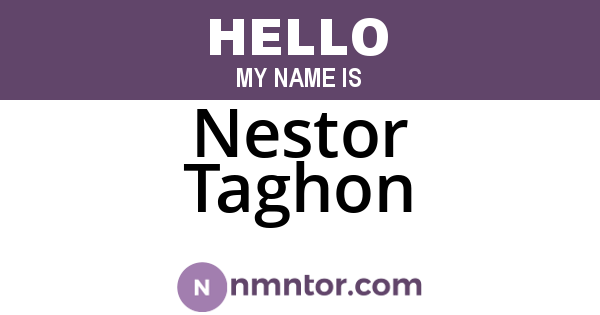 Nestor Taghon